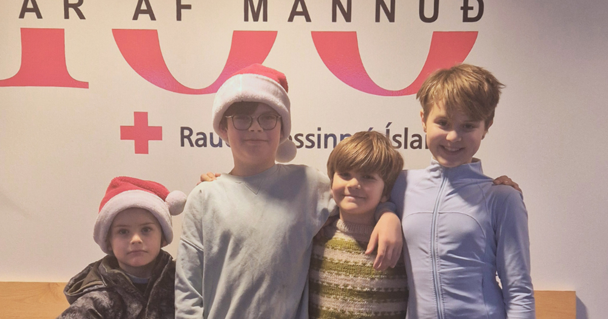Fjögur frækin frændsystkini söfnuðu fyrir Rauða krossinn - Rauði ...